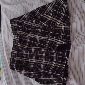 Qutie Tartan Pleated Skirt